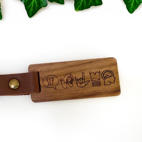 SLP Speech Language Pathology Keychain gift NEW - Picture 1 of 5